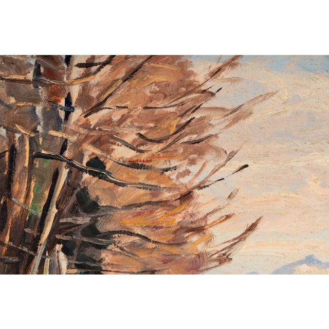 Paul Mathey, Impressionist Landscape with Trees and Mountains, 1932, Oil on Canvas For Sale - Image 10 of 15