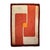Geometric Orange Rug, 1970s For Sale - Image 10 of 10