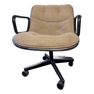 Vintage Charles Pollock for Knoll Executive Chair Original Upholstery Mid Century For Sale