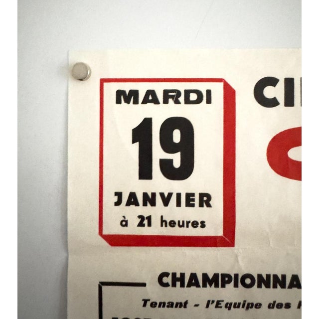 Catch Amiens 1960 Original Wrestling Poster For Sale - Image 6 of 9