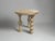 Contemporary Zenda Round Accent Table 30"h in Oak For Sale - Image 3 of 4
