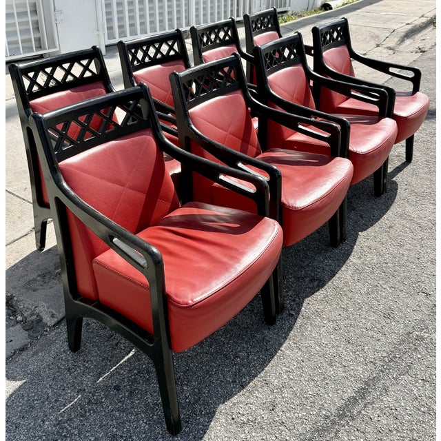 Art Deco Pair of Cunard Cruise Ship Lounge Chairs From Late 40's For Sale - Image 3 of 12