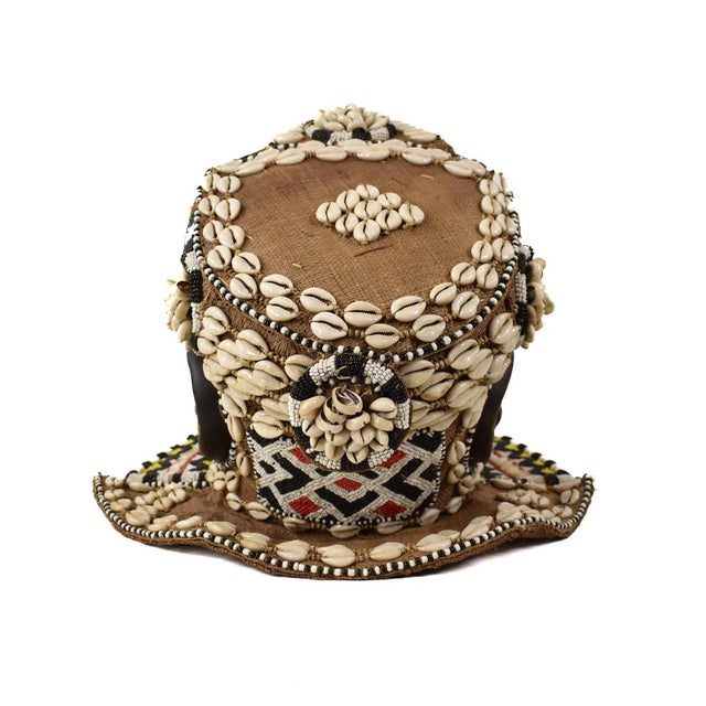 Early 20th Century Early 20th Century Kuba Mask Bwoom Helmet Royal For Sale - Image 5 of 9