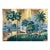 Gold Leaf Chinoiserie Tropical Hand-Painted Wallpaper, 3-Panel Set For Sale