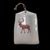 Reindeer Wall Pockets Hanging Ceramic White Red Christmas Deer Antlers For Sale - Image 4 of 9