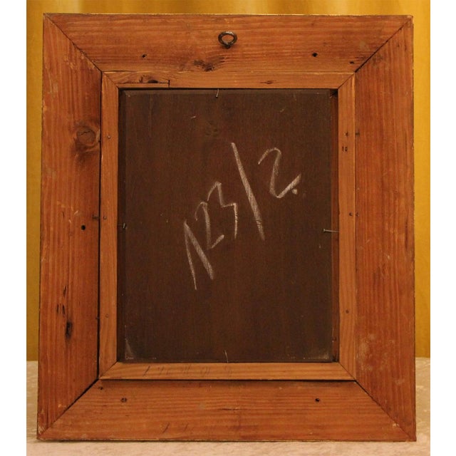 Johann Jungblut, Summer Stream with Wanderer, 19th Century, Oil on Wood, Framed For Sale - Image 9 of 10