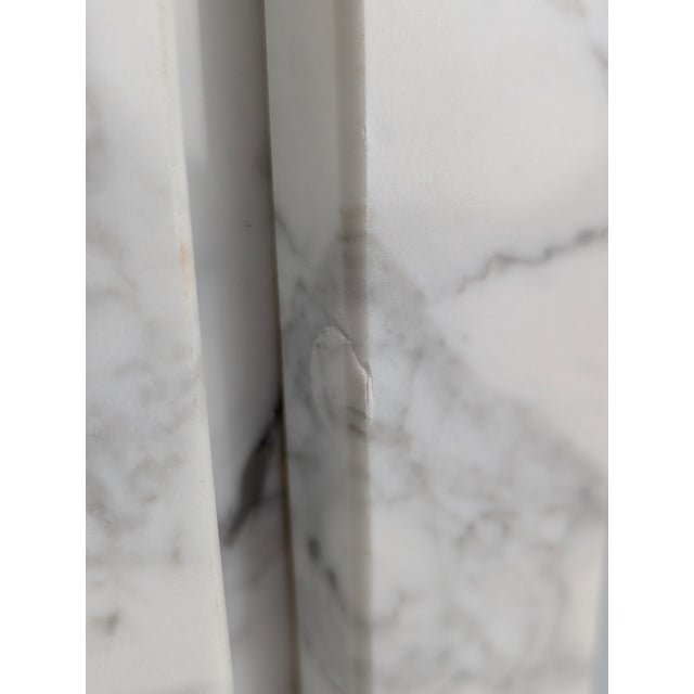 Art Deco Carrara Marble Table Lamp Base, 1940s For Sale - Image 11 of 13