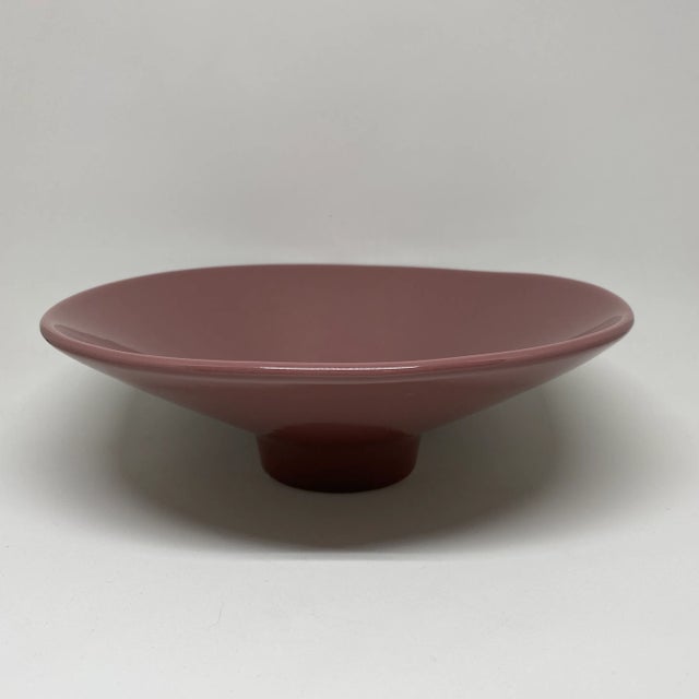 Mauve 1980s Haegar Mauve Ceramic Catch All Dish For Sale - Image 8 of 8