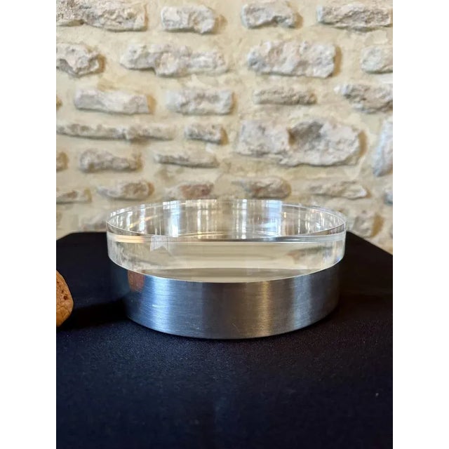 Vintage Silver-plated Metal & Methacrylate Box, 1960s For Sale - Image 9 of 12