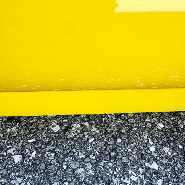Postmodern Yellow Gloss Laminate Waterfall Dresser For Sale - Image 11 of 11