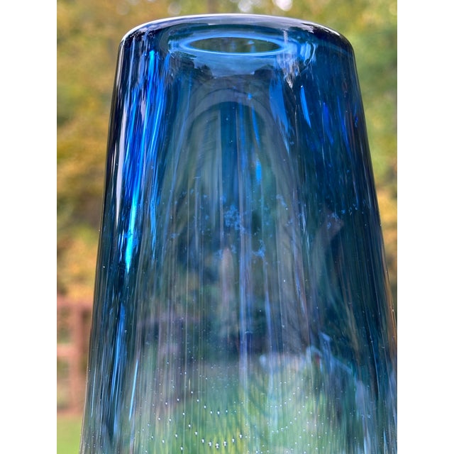Orrefors Kraka No. 322 Vase by Sven Palmqvist, 1950s Swedish Art Glass For Sale - Image 10 of 12