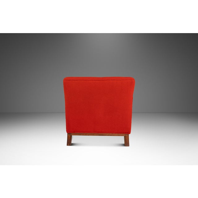Wood Set of Two ( 2 ) Neoclassical Lounge Chairs After the Casa Encantada by t.h. Robsjohn-Gibbings for Peterson Studios, Usa, C. 1960s For Sale - Image 7 of 18