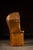 Early 20th Century Antique Tufted Leather Porter’s Chair With Storage Base in Amber For Sale - Image 5 of 10