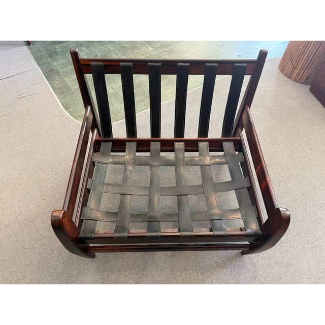 Brazilian Jacaranda Wood Easy Chair Designed by Jean Gillon C1960s For Sale - Image 10 of 14