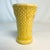 1950s 1950s Italian Coastal Chic Ceramic Yellow Vase With Wicker Motif. For Sale - Image 5 of 8