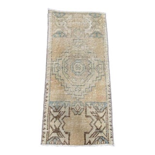 Turkish Yastik Rug 1'4" x 2'11" For Sale