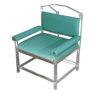 Acrylic Glass Chair, 1980s For Sale