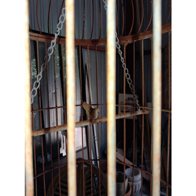 Large Metal Birdcage, Early 20th Century For Sale - Image 4 of 10