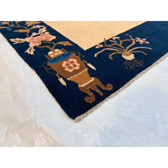 1970s Art Deco Chinese Rug , 6' X 9' For Sale In New York - Image 6 of 6