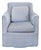 Restoration Hardware Gray Swivel Lounge Chair For Sale