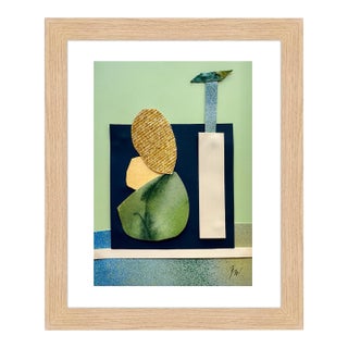 "Pop Music 16" Original Mixed-Media Collage on Paper by Zac Woodiel For Sale