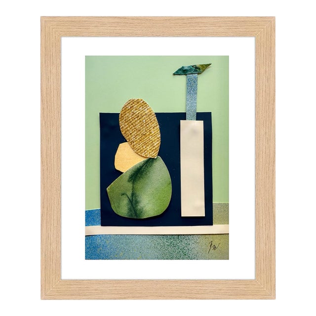 "Pop Music 16" Original Mixed-Media Collage on Paper by Zac Woodiel For Sale
