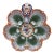 French Faience Oyster Plate Saint Clement, Circa 1890 For Sale