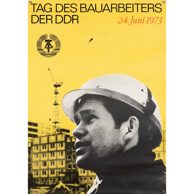 Original GDR Political Propaganda Poster by Nietzsche For Sale
