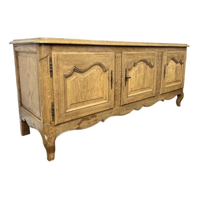 Vintage French Oak Storage Sideboard For Sale