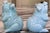 Celadon Mid-Century Celadon Ceramic Glazed Pig Figures - A Pair For Sale - Image 8 of 12
