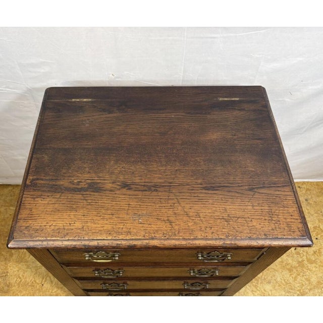 1970s Vintage Antique-Style Record Cabinet with Drawers, 1970s For Sale - Image 5 of 10