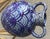 Late 20th Century Late 20th-Century Safi-Style Earthenware Dual-Handled Pottery Vessel Drenched in Deep Cobalt Blue & Byzantium Purple, Mexico For Sale - Image 5 of 18