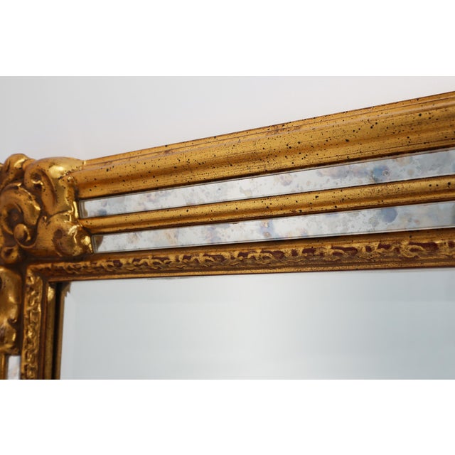 Glass Large 20th Century Baroque Wall Mirror from Deknudt, Belgium, 1950s For Sale - Image 7 of 12