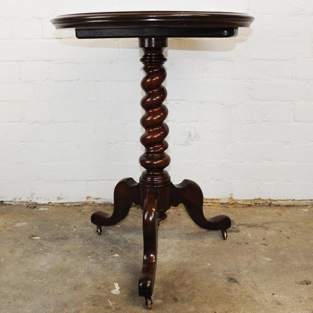 Antique Wooden Chess Table on Wheels, 19th Century For Sale - Image 11 of 14