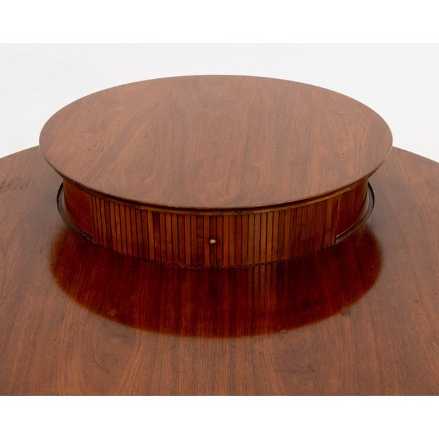 Mid 20th Century Mid-Century Modern Mahogany Circular Cocktail Table For Sale - Image 5 of 11