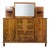 Vintage Credenza with Mirror & Open Shelves, Italy, 1940s For Sale