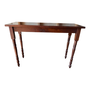 Vintage English French Country Style Narrow Top Console Table