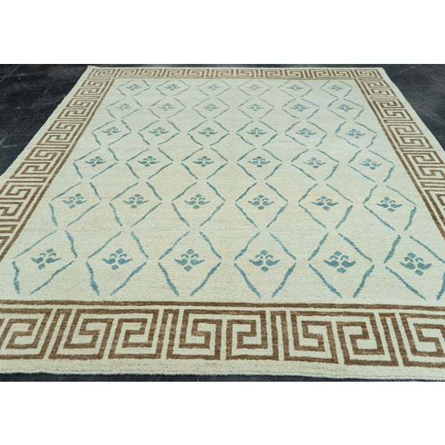 Early 21st Century Turkish Oushak Rug 8'5" x 10'3" #19533 For Sale - Image 5 of 8