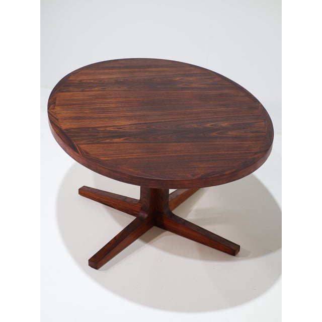Oval Extendable Dining Table in Kingwood from Dyrlund, Denmark, 1960s For Sale - Image 9 of 17