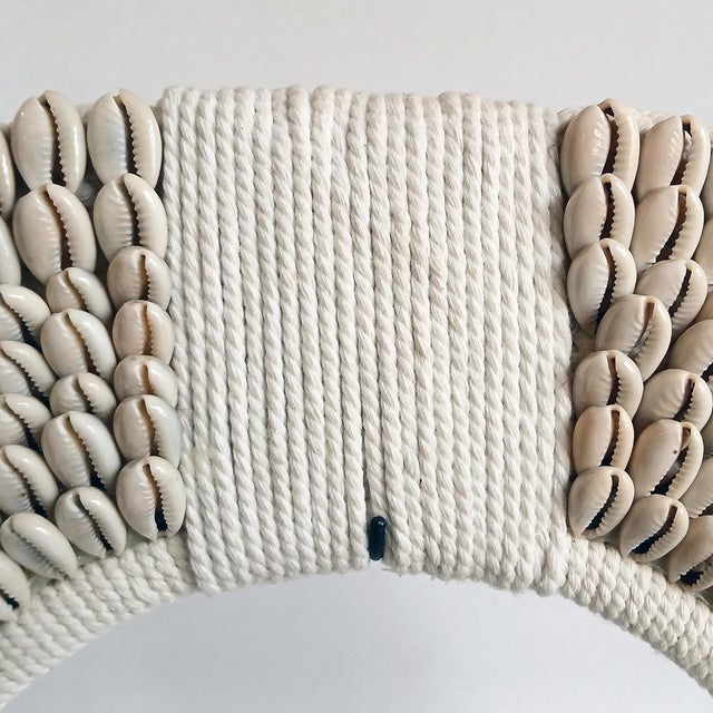 2010s Money Cowrie & Macramé Necklace on Stand, Papua New Guinea For Sale - Image 5 of 15