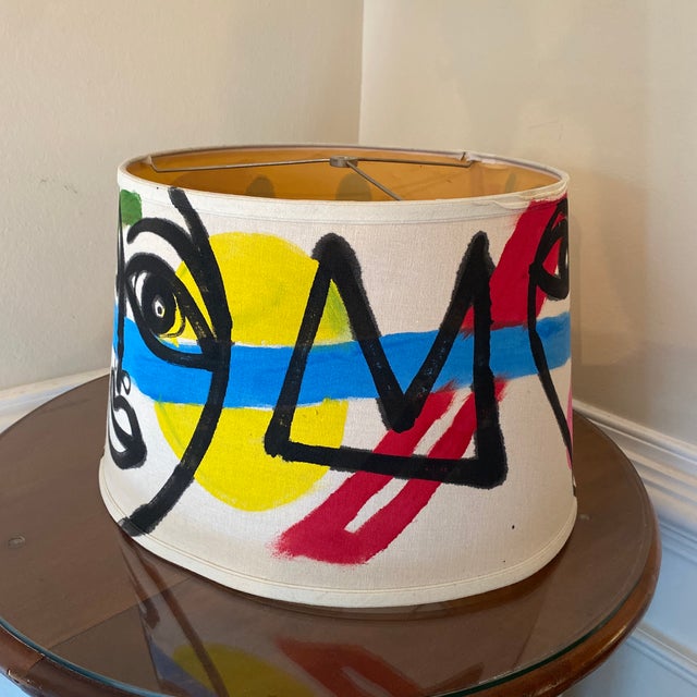 Abstract 1970s Peter Keil Original Painted Lampshade Sculpture For Sale - Image 3 of 10