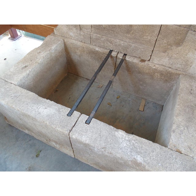 French Bédoin Carved Limestone Wall Fountain From Provence, France For Sale - Image 3 of 12