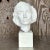 This vintage boho plaster bust of a woman exudes timeless beauty with its delicate craftsmanship and serene expression....