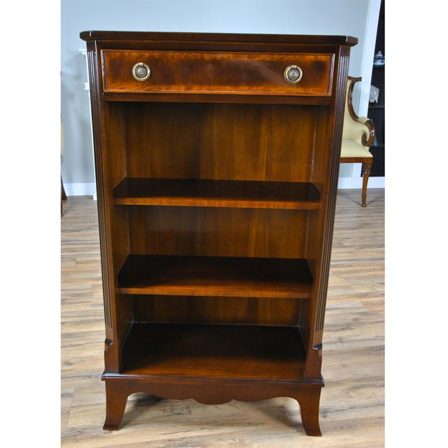 Wood Traditional Mahogany Small Bookcase For Sale - Image 7 of 8