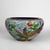 Oversized Vintage Chinese Cloisonne Enameled Bowl With Floral & Pheasants 20thC For Sale - Image 6 of 11