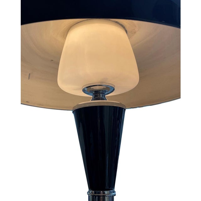 Art Deco Table Lamp in Black For Sale - Image 9 of 12