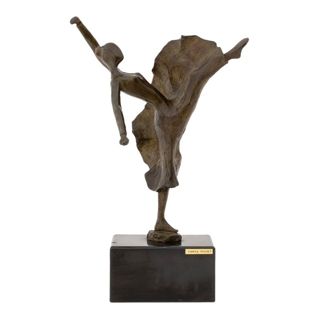Tanya Poust Flamenco Dancer Patinated Bronze For Sale