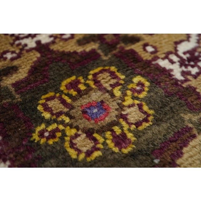Vintage Turkish Rug 1'8'' x 3'9'' For Sale - Image 9 of 12