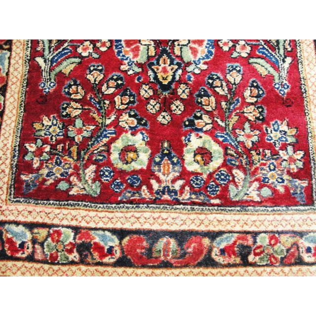 Antique Persian Sarouk Runner, 31"x 126" For Sale - Image 9 of 11