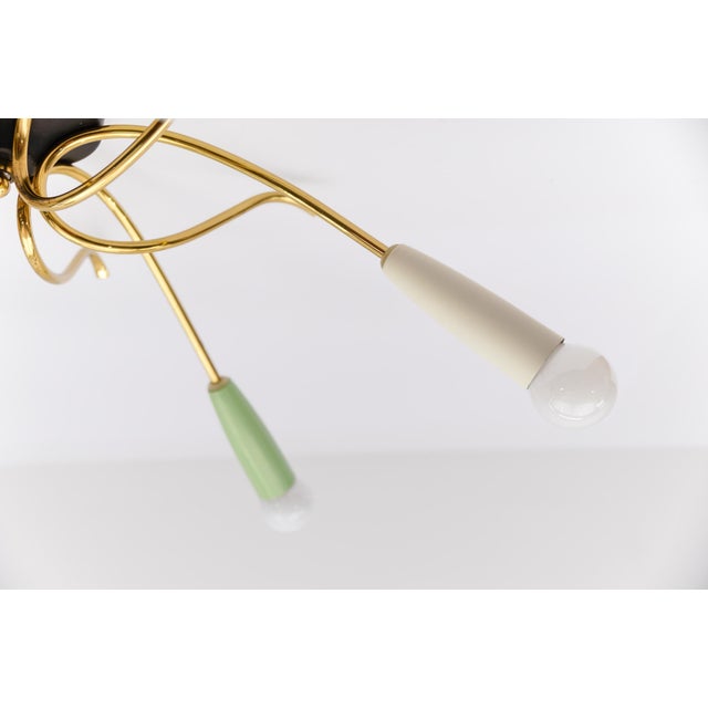 Mid-Century Modern Mid-Century Modern Brass 6-Armed Sputnik Lamp, 1950s For Sale - Image 3 of 18